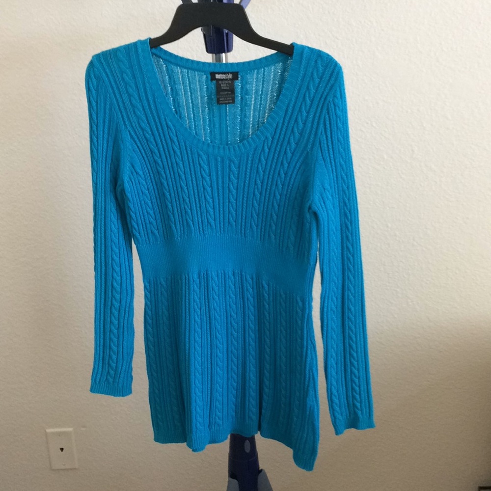 textured tunic sweater